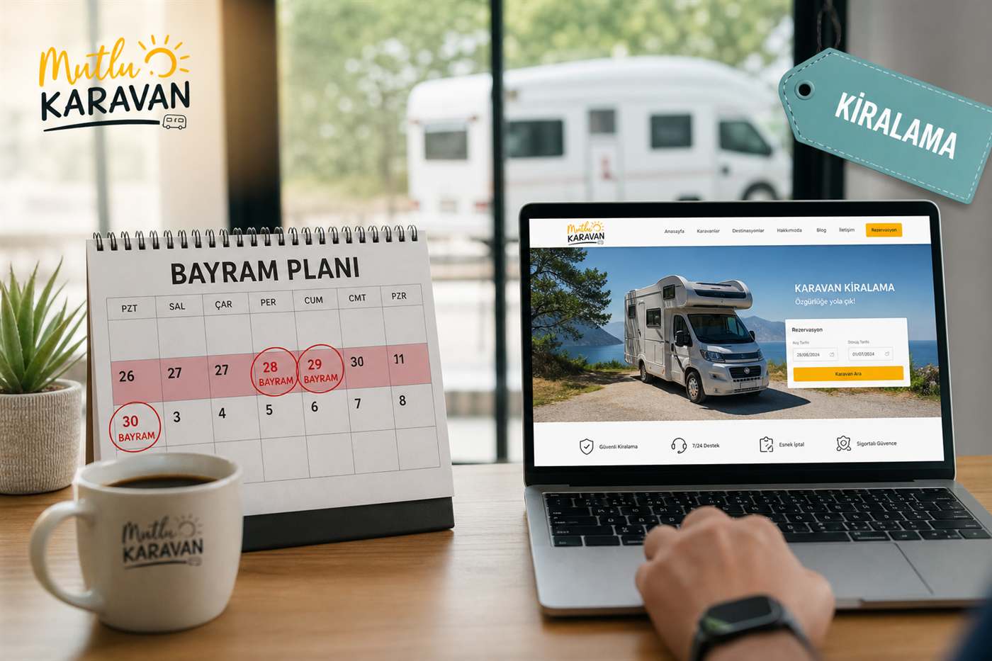 Bayram Tatilinde Karavan Kiralama — güzergâh haritası ve karavan tatil planı