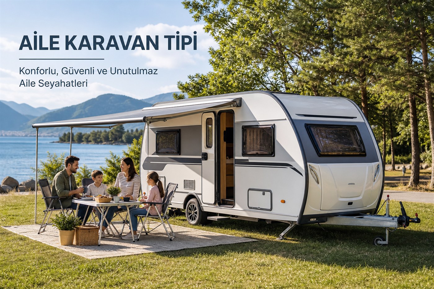 Datça Karavan Kamp Rehberi — karavan ile sahil ve rota manzarası, Mutlu Karavan