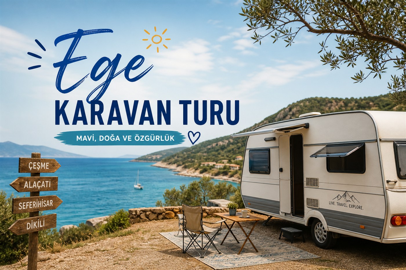Ege Karavan Turu Rehberi — güzergâh haritası ve karavan tatil planı