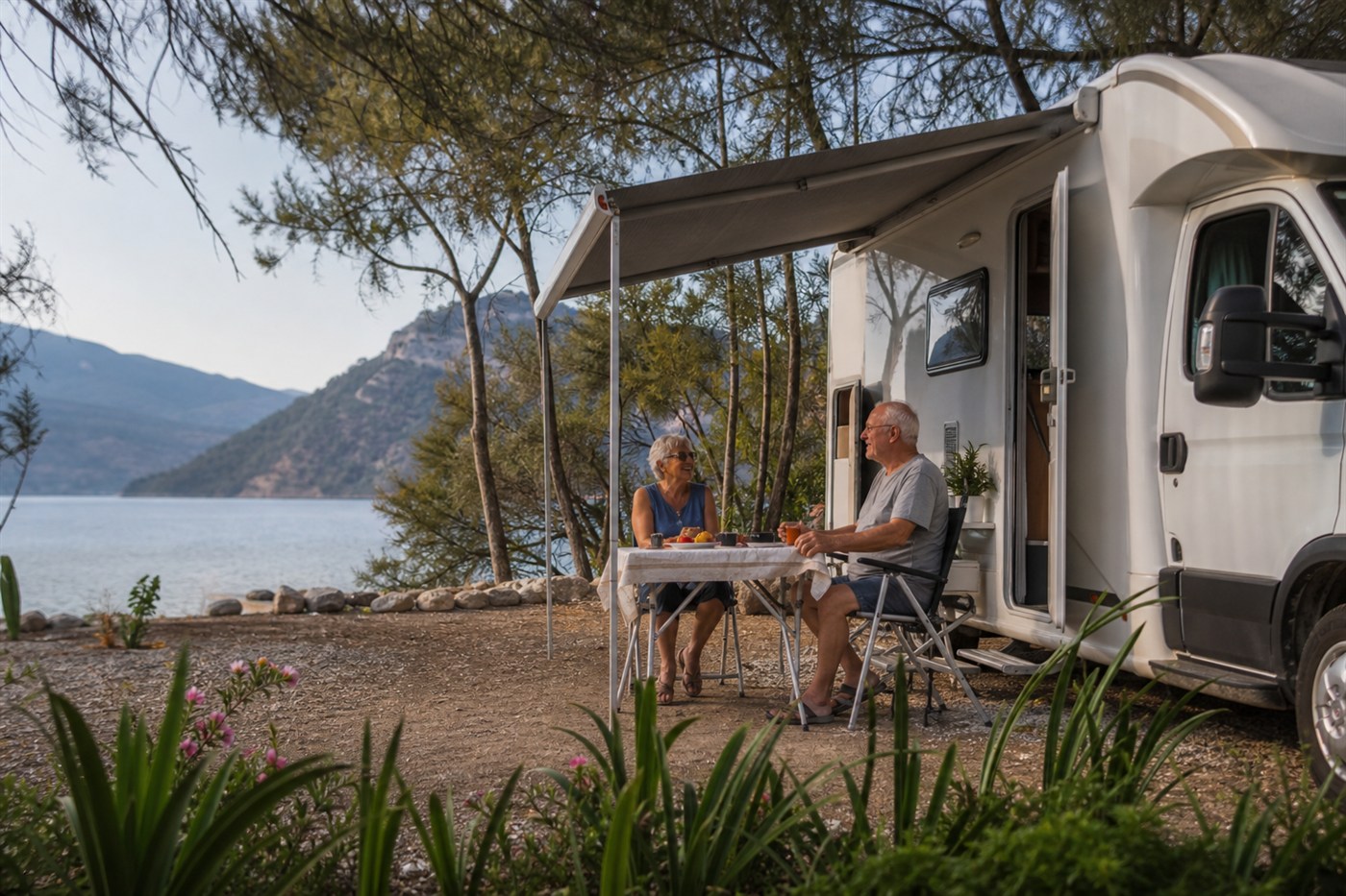 Emekliler İçin Karavan Tatili — kamp alanı ve karavan konaklama görseli