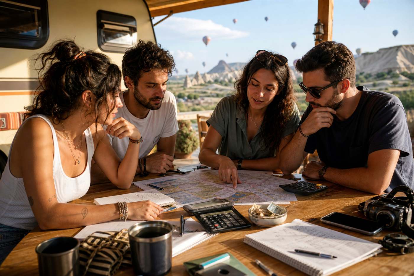 Arkadaş Grubuyla Karavan Tatili — güzergâh haritası ve karavan tatil planı