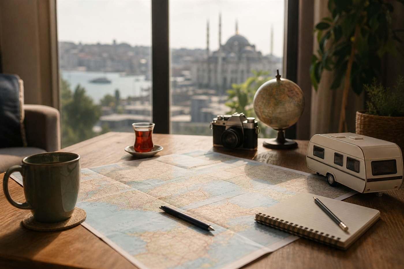 İstanbul Karavan Kiralama Rehberi — bölgesel rota ve trafik planlama görseli