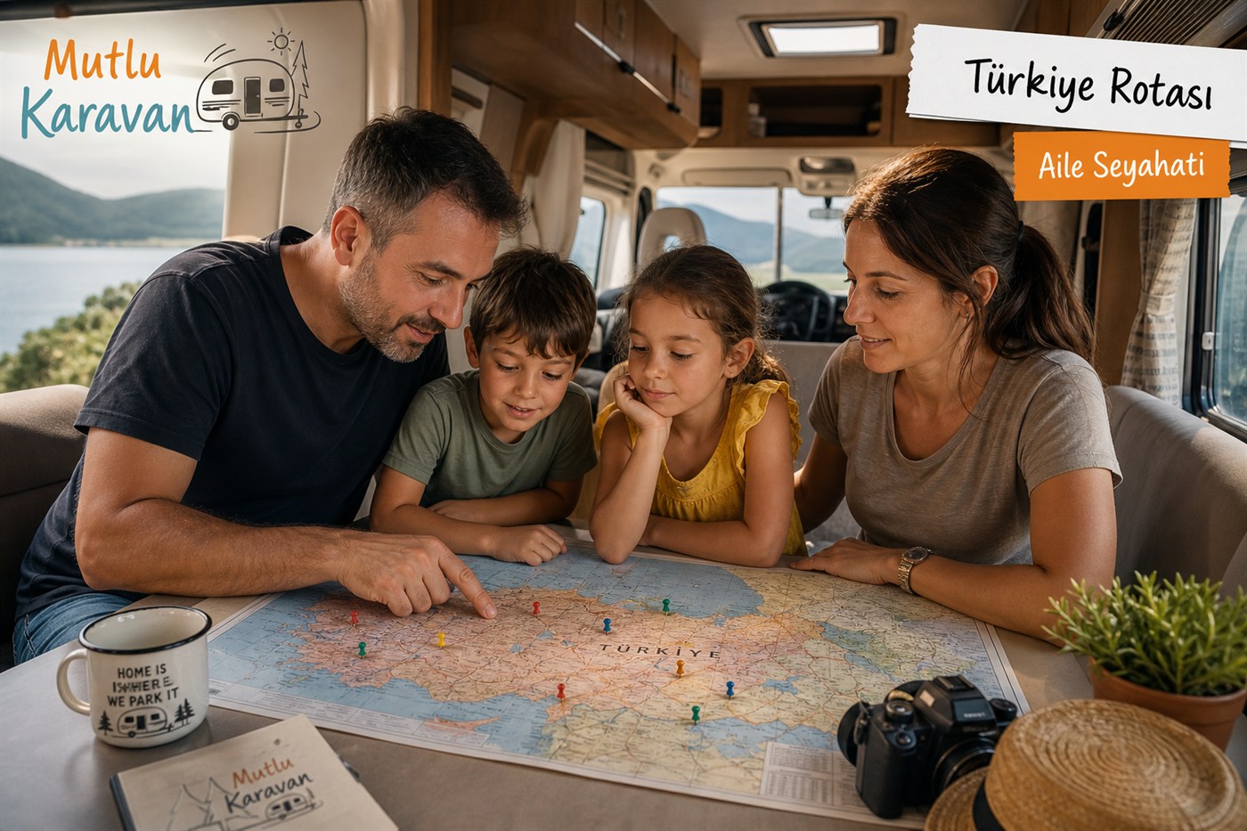 Karavan Ailesi — güzergâh haritası ve karavan tatil planı