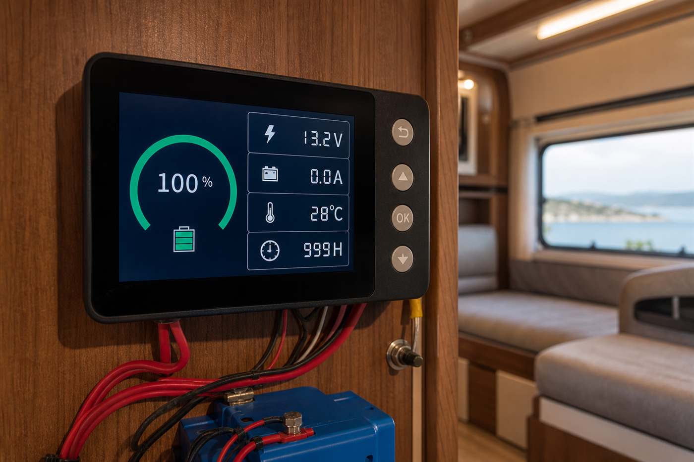 Karavan Güneş Paneli ve Akü — karavan iç mekân ve konfor donanımı
