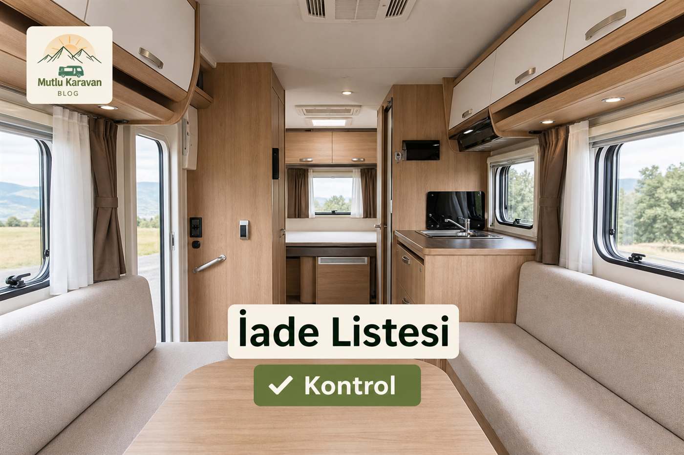 Karavan İade Süreci — karavan iç mekân ve konfor donanımı