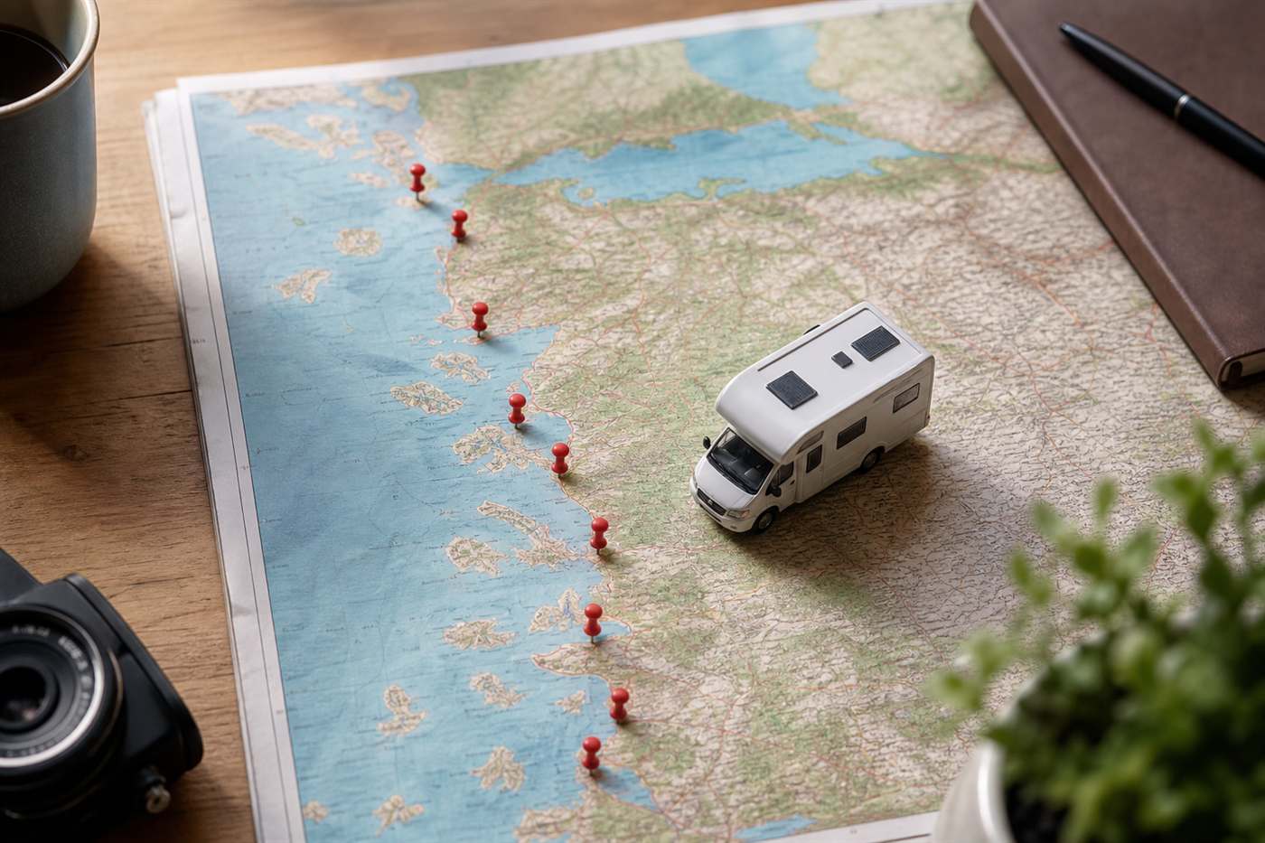 Karavan ile Ege Turu — güzergâh haritası ve karavan tatil planı
