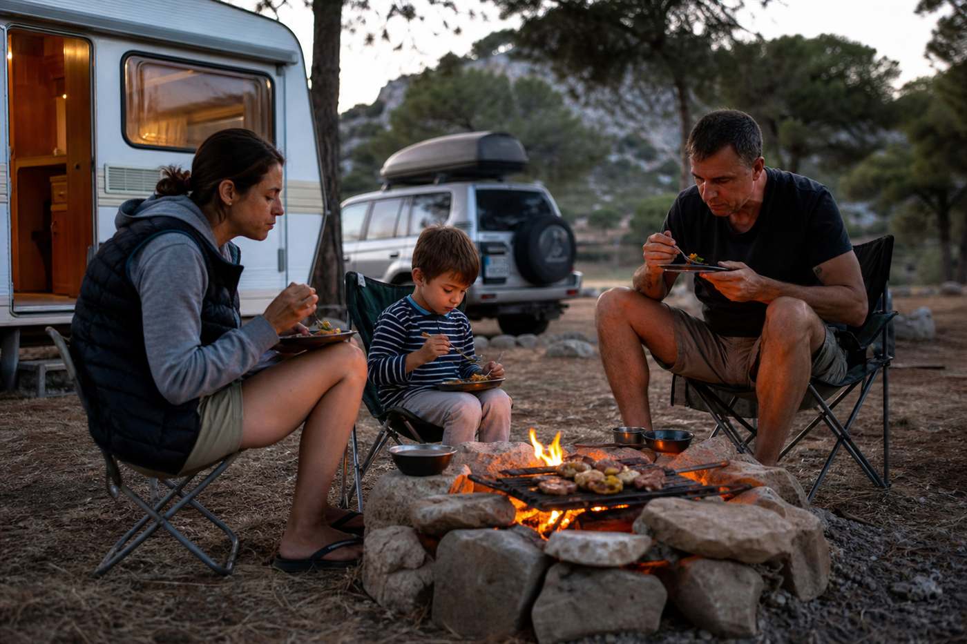 Karavan Kamp Yemekleri — kamp alanı ve karavan konaklama görseli