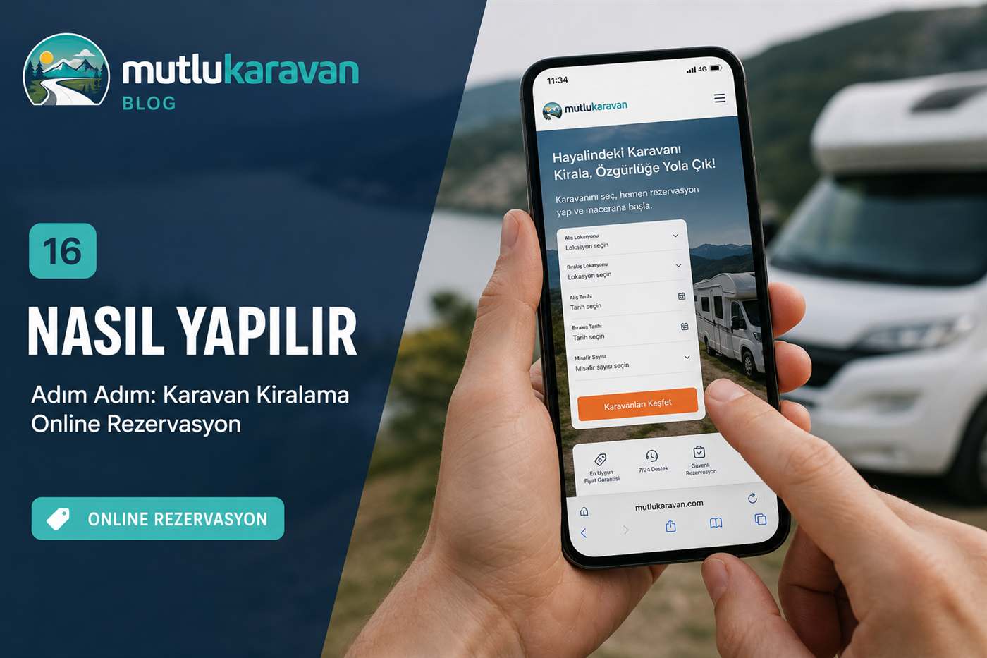 Sakarya taraklı şelale — Karavan Rehberi — karavan ile sahil ve rota manzarası, Mutlu Karavan