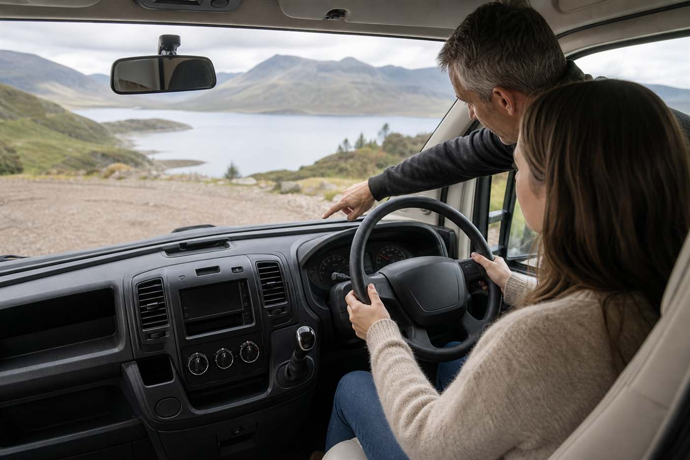 Karavan online ödeme — Karavan Rehberi — karavan ile sahil ve rota manzarası, Mutlu Karavan