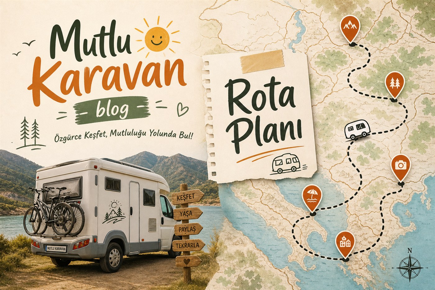 Karavan Tatili Nasıl Yapılır? Adım Adım Planlama Rehberi — güzergâh haritası ve karavan tatil planı