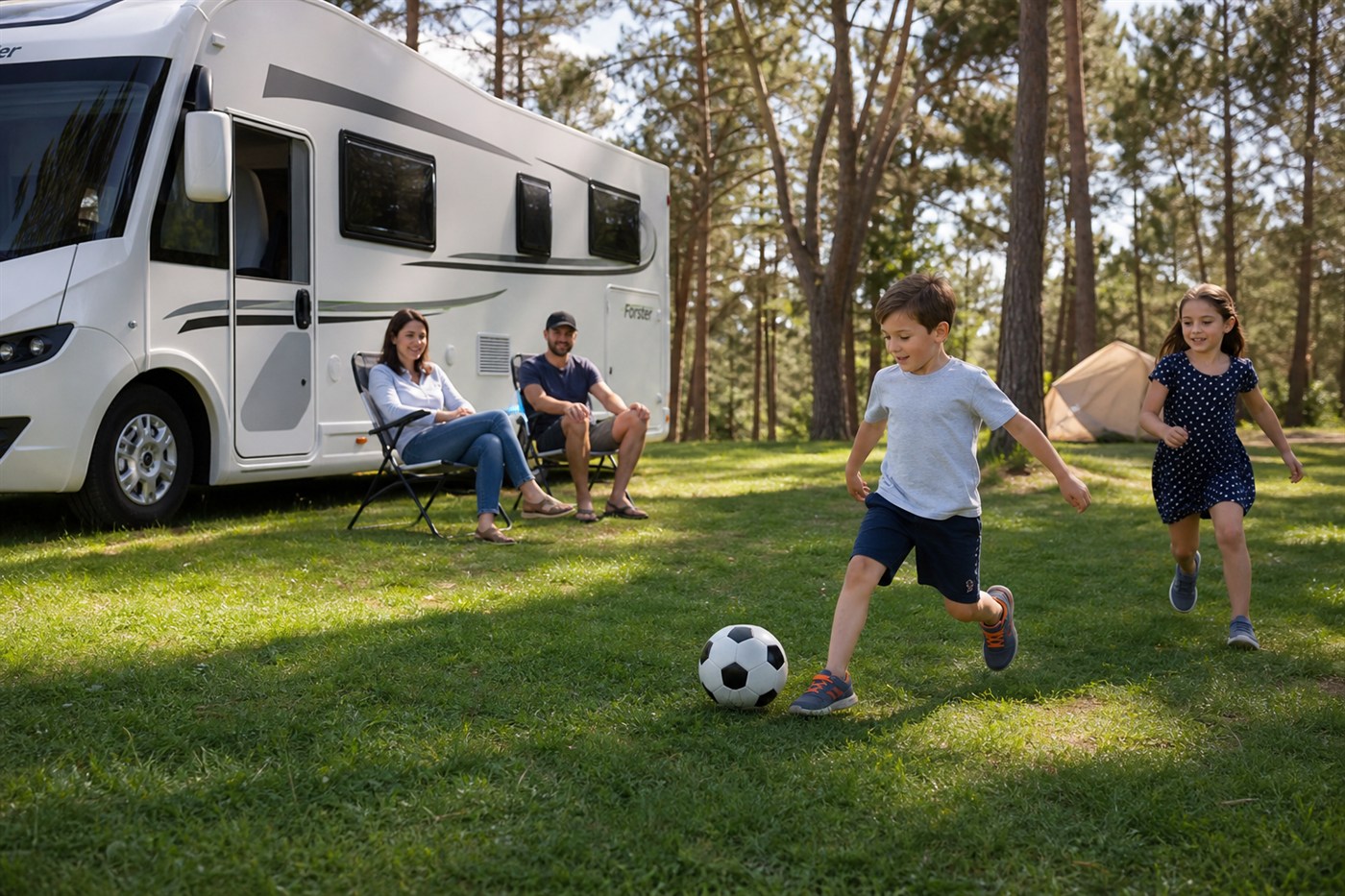 Çocuklu aile motokaravan tatili karavan kiralama