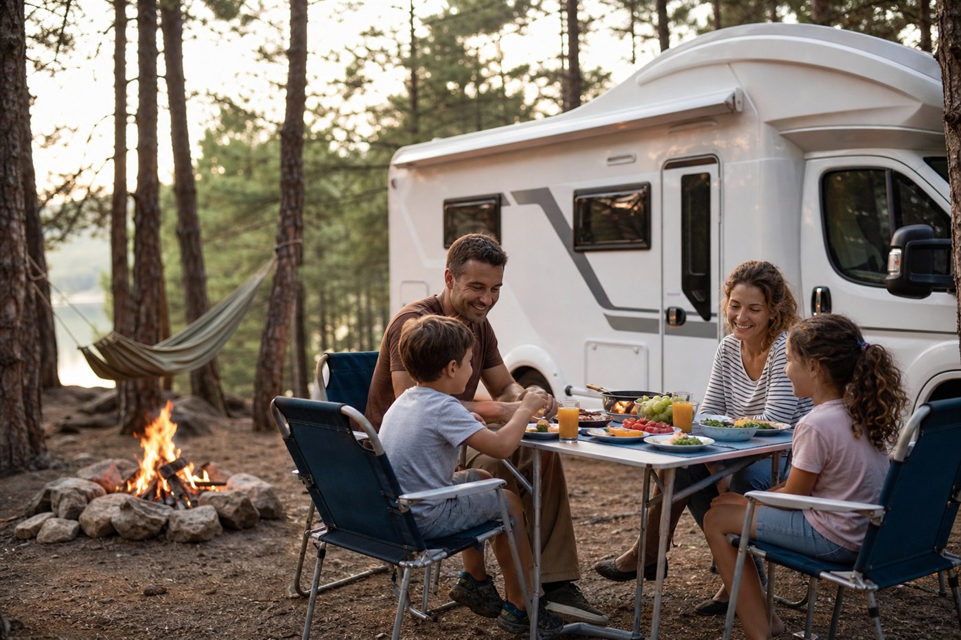 Aile motokaravan tatili İstanbul çıkışlı kamp